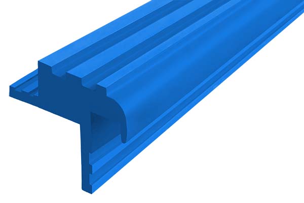 Закладной гибкий профиль Безопасный Шаг (БШ-30) синего цвета с двумя закладными элементами