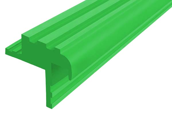 Закладной гибкий профиль Безопасный Шаг (БШ-30) зеленого цвета с двумя закладными элементами